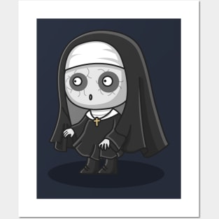 cute demon nun Posters and Art